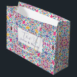 Vibrant Mexican Fiesta Style Rainbow Wedding Large Gift Bag<br><div class="desc">Beautiful Invitation to celebrate Special occasions and festivals comes with digital and E-invitation as per your request. We would love to replicate our designs to make multiple products like rsvp cards, labels envelopes, and more. Customisation is available for ready to print on request at info@shamaurcreatif@gmail.com. Look Forward to hearing from...</div>