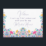 Vibrant Mexican Fiesta Style Rainbow Wedding Menu<br><div class="desc">Beautiful Invitation to celebrate Special occasions and festivals comes with digital and E-invitation as per your request. We would love to replicate our designs to make multiple products like rsvp cards, labels envelopes, and more. Customisation is available for ready to print on request at info@shamaurcreatif@gmail.com. Look Forward to hearing from...</div>