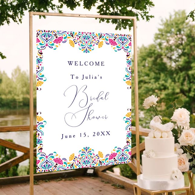 Vibrant Mexican Fiesta Style Rainbow Wedding Poster (Creator Uploaded)