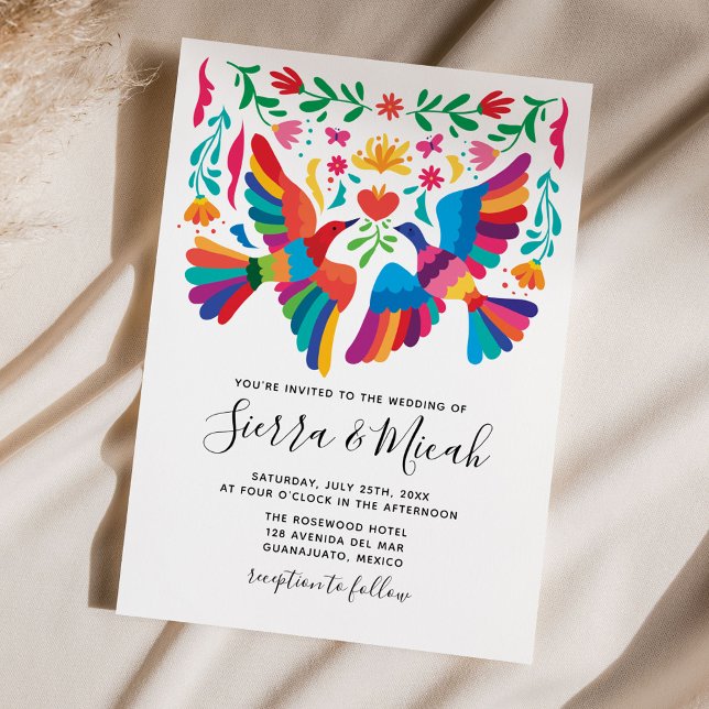 Vibrant Mexican Inspired Birds and Floral Invites (Creator Uploaded)