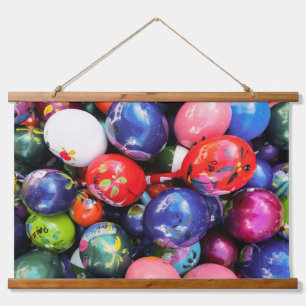 Vibrant Mexican Maracas Hanging Tapestry