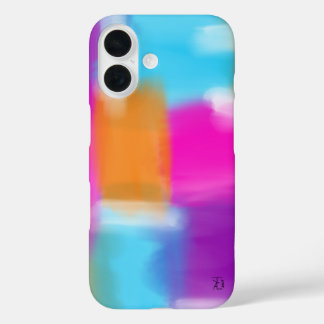Vibrant Minimal Abstract Artwork iPhone 16 Case