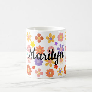 Vibrant mix of colorful flowers mug
