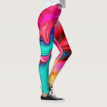 Vibrant Modern Marble Watercolor Leggings<br><div class="desc">This Vibrant Modern Marble Watercolor Leggings is great way to add an interesting accent to your clothing attire. Bright and colourful for the gym.</div>