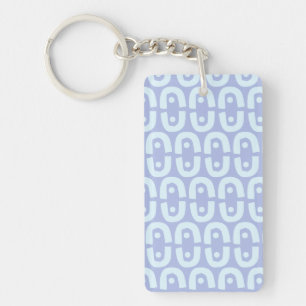 Vibrant Modern Pattern with Bold Colour Shapes Key Ring