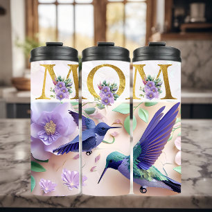 Vibrant Mom Floral Design Thermal Tumbler