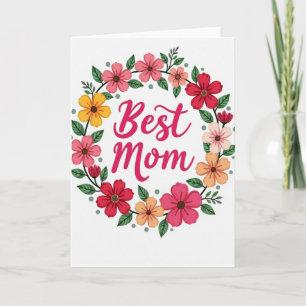 Vibrant Moms Day Card