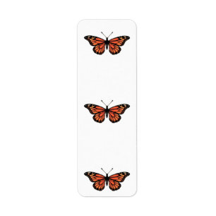 Vibrant Monarch Butterfly Illustration on Light Ba