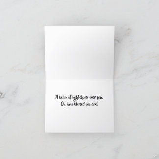 Vibrant Money Tree Ray of Light Card