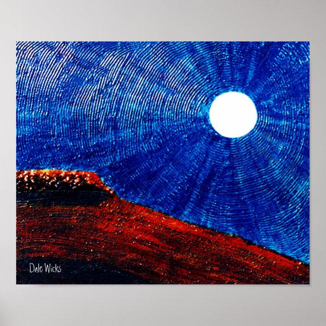 Vibrant Moon Poster (Front)