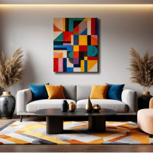 Vibrant Mosaic Canvas Print
