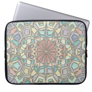 vibrant mosaic laptop sleeve