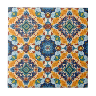 Vibrant Mosaic Medallion Tile