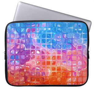 Vibrant Mosaic: Multicolored Abstract Background Laptop Sleeve