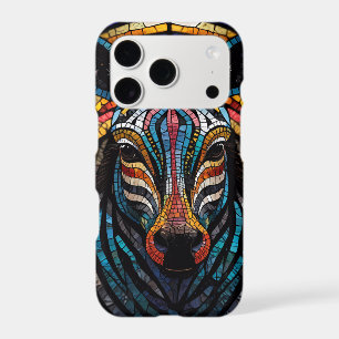 Vibrant Mosaic Zebra