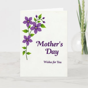 Vibrant Mothers Day Flower Card