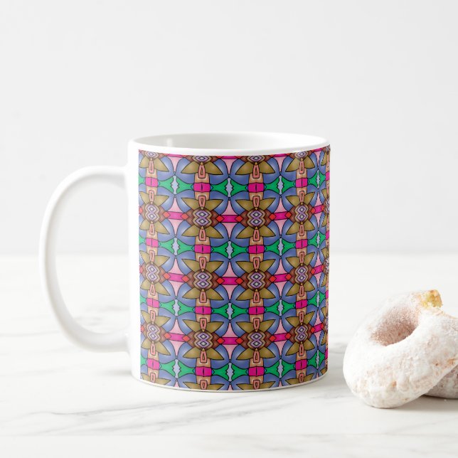 Vibrant Mug Patterns: Zazzle Store Hits! (With Donut)