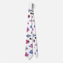 Vibrant Multi-colour Playful Fish Ocean Pattern