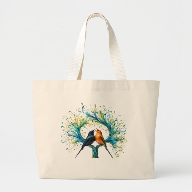 Vibrant Multicolor Abstract Paint Splash – Jumbo  Large Tote Bag (Front)