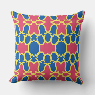 Vibrant multicolor classic fabric pattern design t cushion
