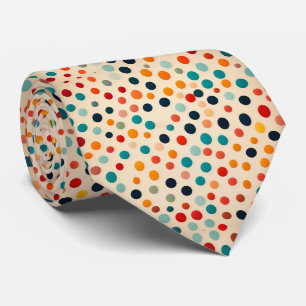 Vibrant Multicolor Dots  Tie