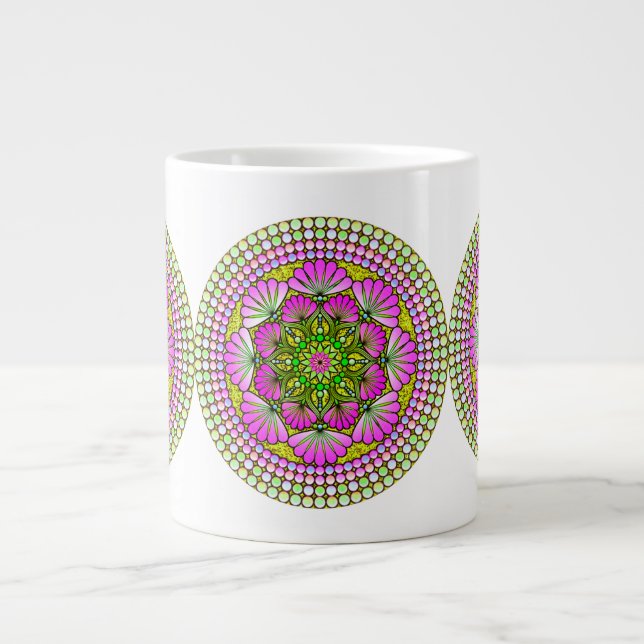 Vibrant Multicolor Jumbo Art Cup (Front)
