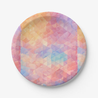 Vibrant Multicolor Paper Plates .
