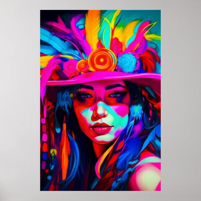Vibrant Muse Poster (Front)