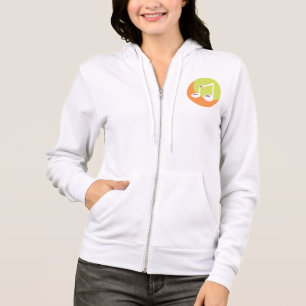 Vibrant Musical Note Double Eighth Hoodie
