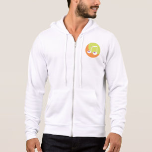 Vibrant Musical Note Double Eighth Hoodie