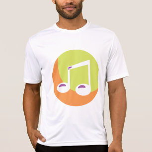 Vibrant Musical Note Double Eighth T-Shirt