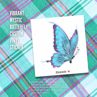 Vibrant Mystic Butterfly Custom Vinyl Sticker