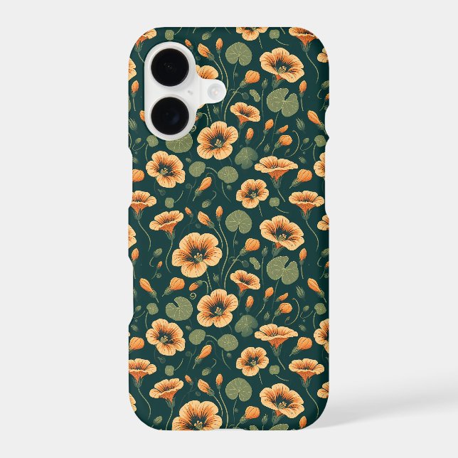 Vibrant Nasturtium Floral Pattern (Back)