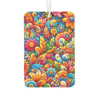 Vibrant Natural Colour Flower Garden Car Air Freshener