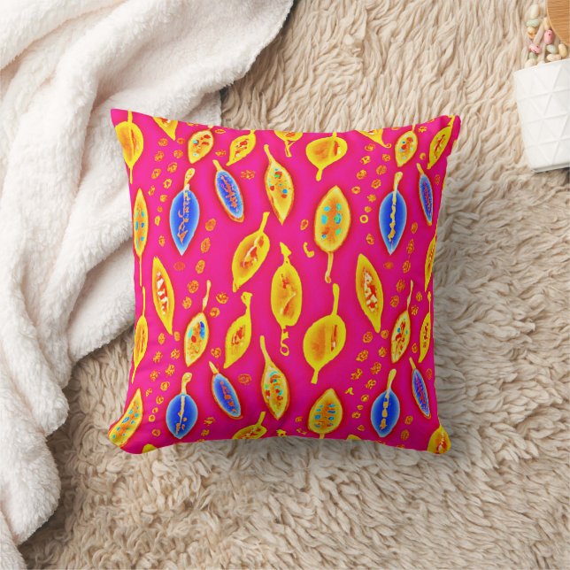 Vibrant Nature Elegance Pattern Cushion (Blanket)