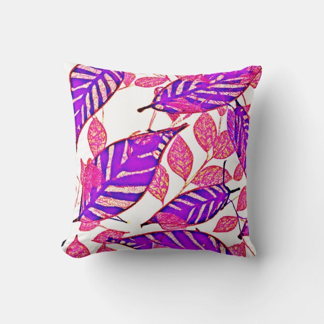 Vibrant Nature Elegance Pattern Cushion (Front)