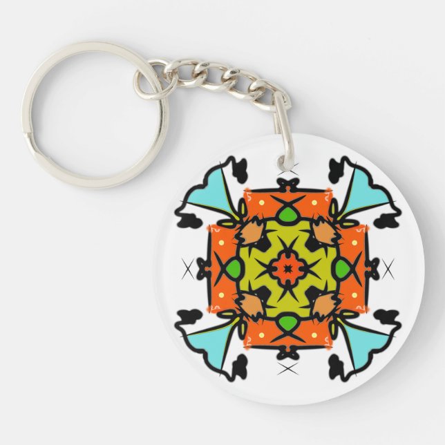 Vibrant Nature Zen Key Ring (Front)