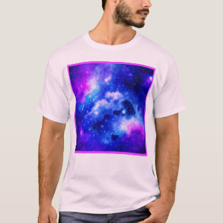 Vibrant Nebula Exploration Pattern T-Shirt