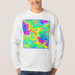 Vibrant Neon Blaze Pattern T-Shirt