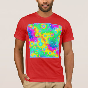 Vibrant Neon Blaze Pattern T-Shirt