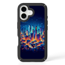 Vibrant Neon Cityscape at Night