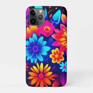 Vibrant Neon Floral Art Case-Mate iPhone Case