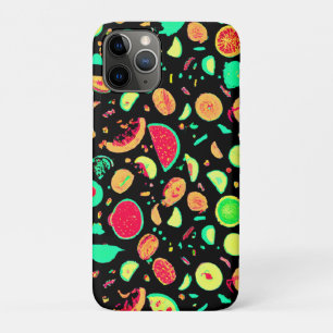 Vibrant Neon Fruits Pattern Case-Mate iPhone Case