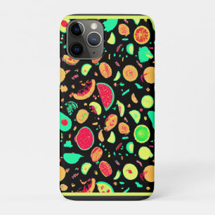 Vibrant Neon Fruits Pattern Case-Mate iPhone Case