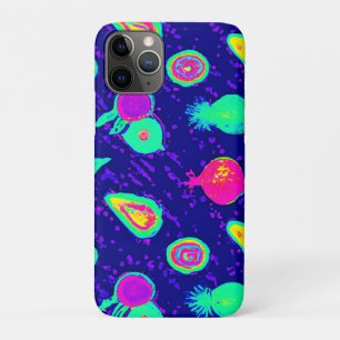 Vibrant Neon Fruits Pattern Design Case-Mate iPhone Case