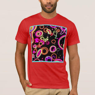 Vibrant Neon Glow Pattern T-Shirt