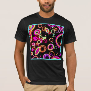 Vibrant Neon Glow Pattern T-Shirt