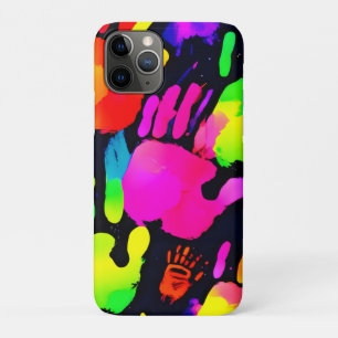 Vibrant Neon Handprint Art Case-Mate iPhone Case