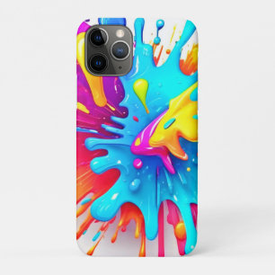 Vibrant Neon Paint Splash Art Case-Mate iPhone Case