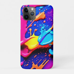Vibrant Neon Paint Splatter Artwork Case-Mate iPhone Case